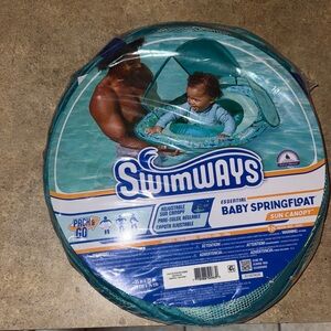 SwimWays Essential Baby Spring Float with Sun Canopy - Teal